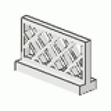 Part 3185 White Fence 1 x 4 x 2 
